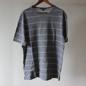 Robert Barakett Gray Striped Tee-shirt